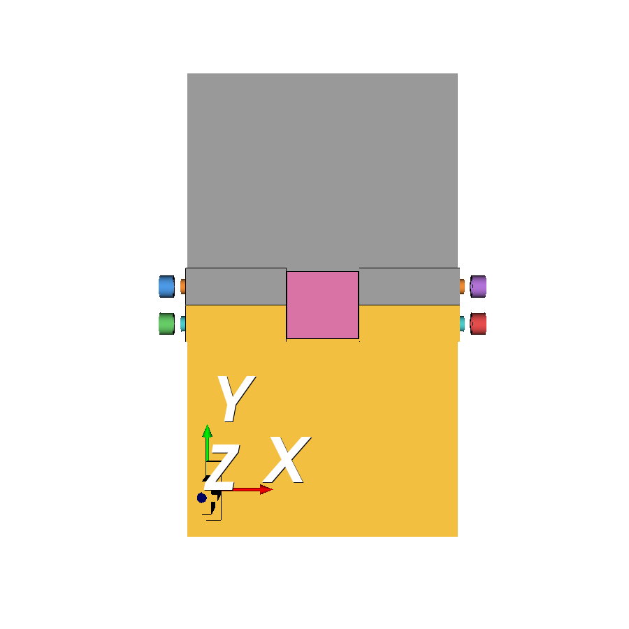 Top view of the wheelchair tray